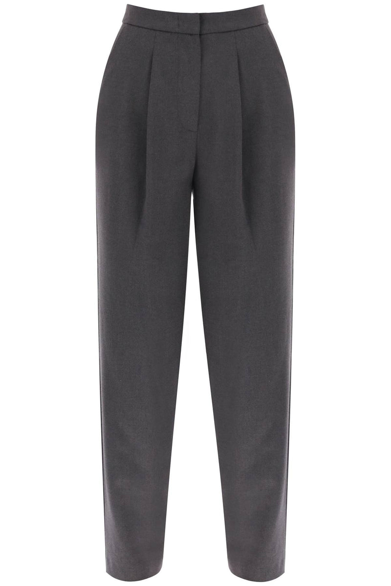 Pantaloni Meda In Misto Lana Mvp Wardrobe - Wanan Luxury