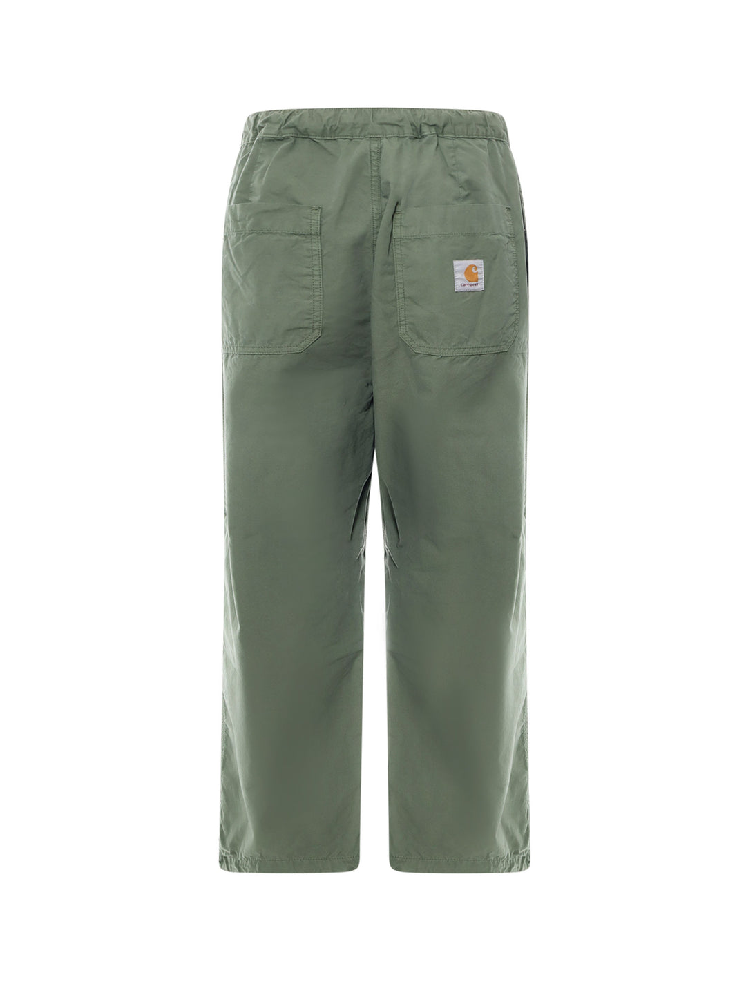 Pantalone in cotone con patch logo