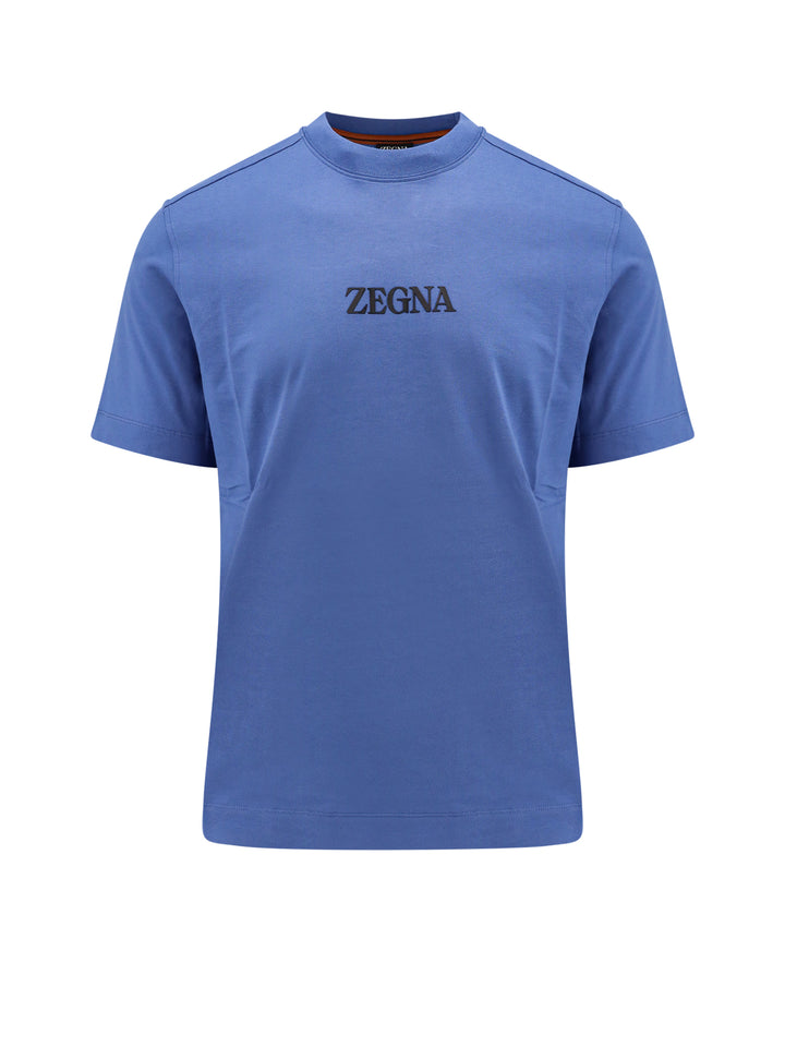 T-shirt in cotone con stampa Zegna