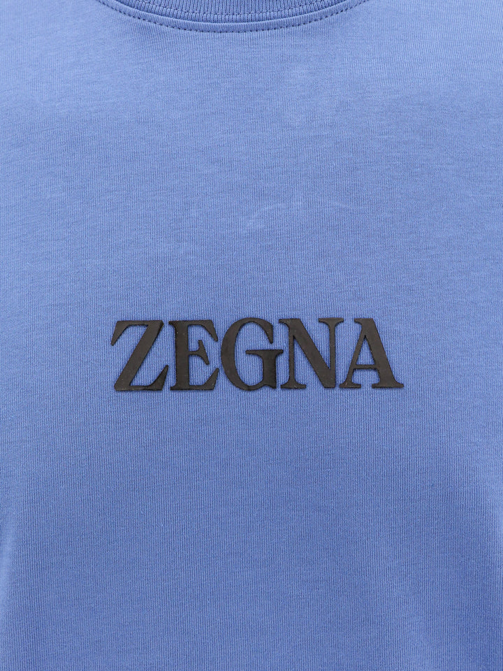 T-shirt in cotone con stampa Zegna