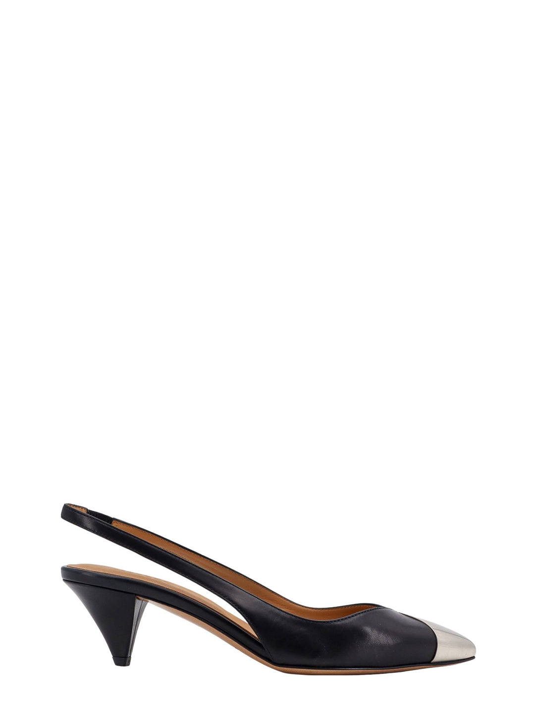 Slingback in pelle