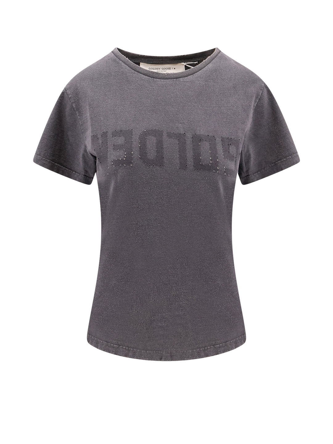 T-shirt Slim Fit con effetto Vintage e dettaglio Stelle in metallo