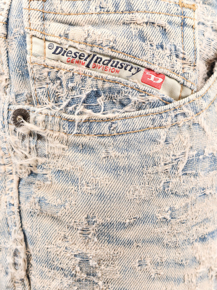 Jeans in denim Distressed