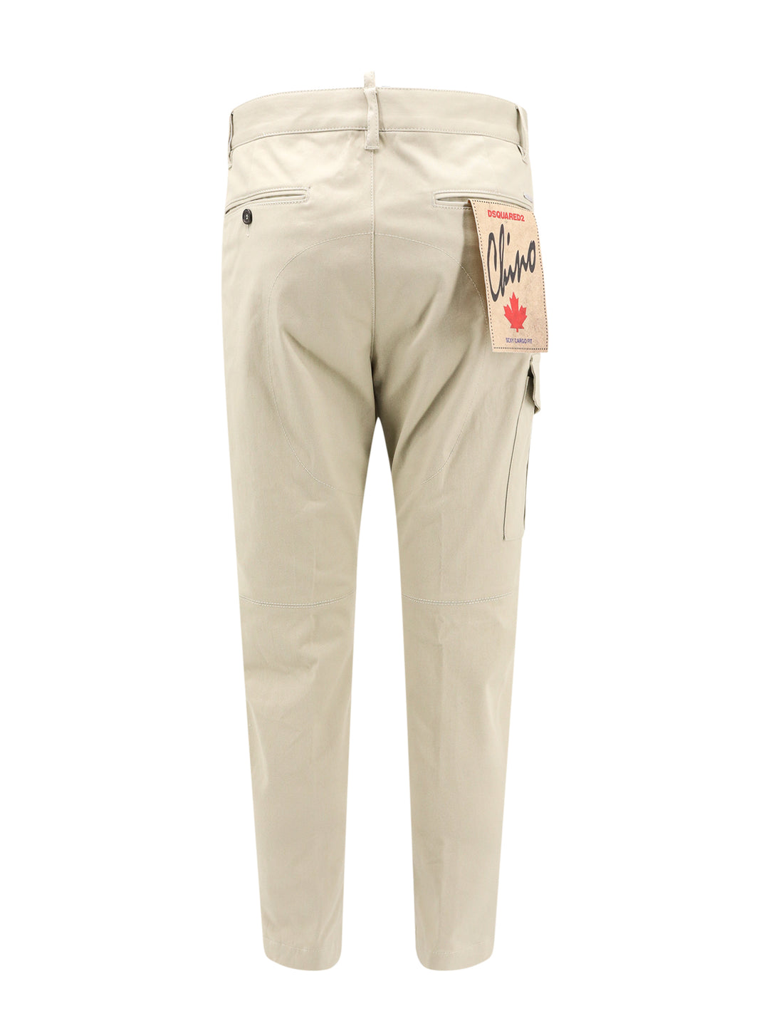 Pantalone cargo in cotone con patch logo