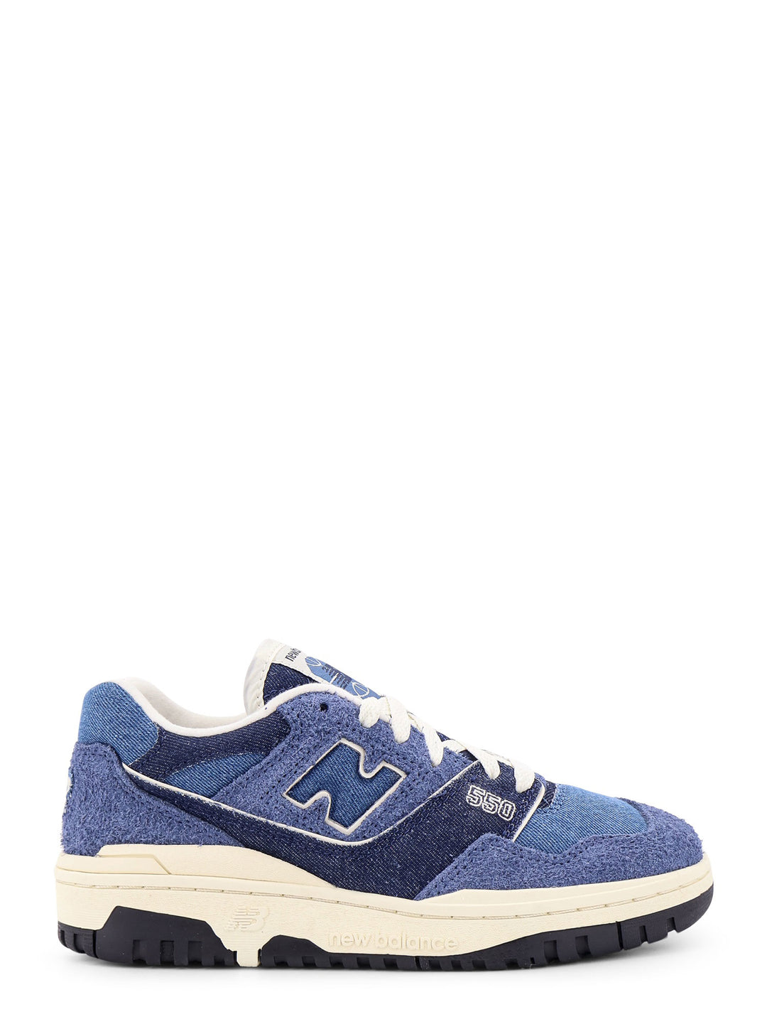 Sneakers 550 in denim e suede