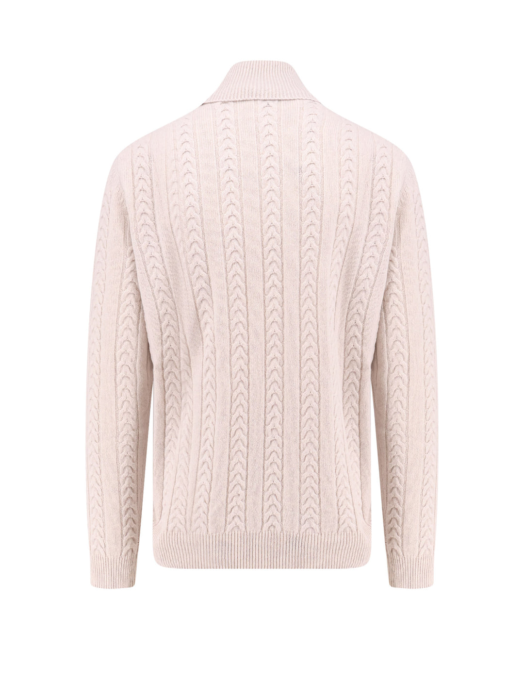 Maglia a trecce in lana e cashmere