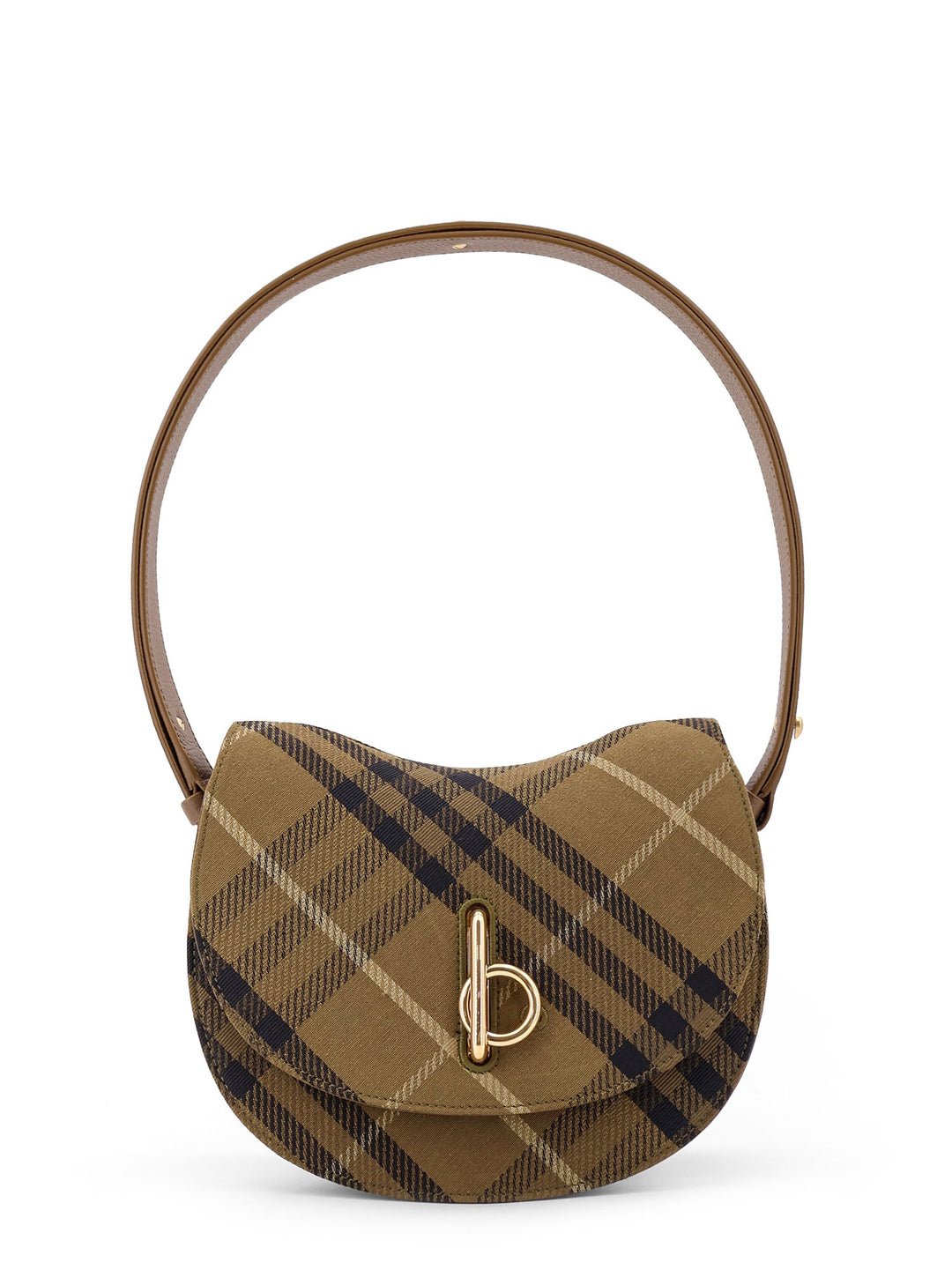 Borsa a tracolla Rocking Horse in canvas con motivo Burberry Check