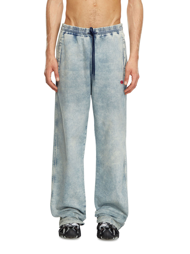 Jeans in cotone con logo Oval-D ricamato