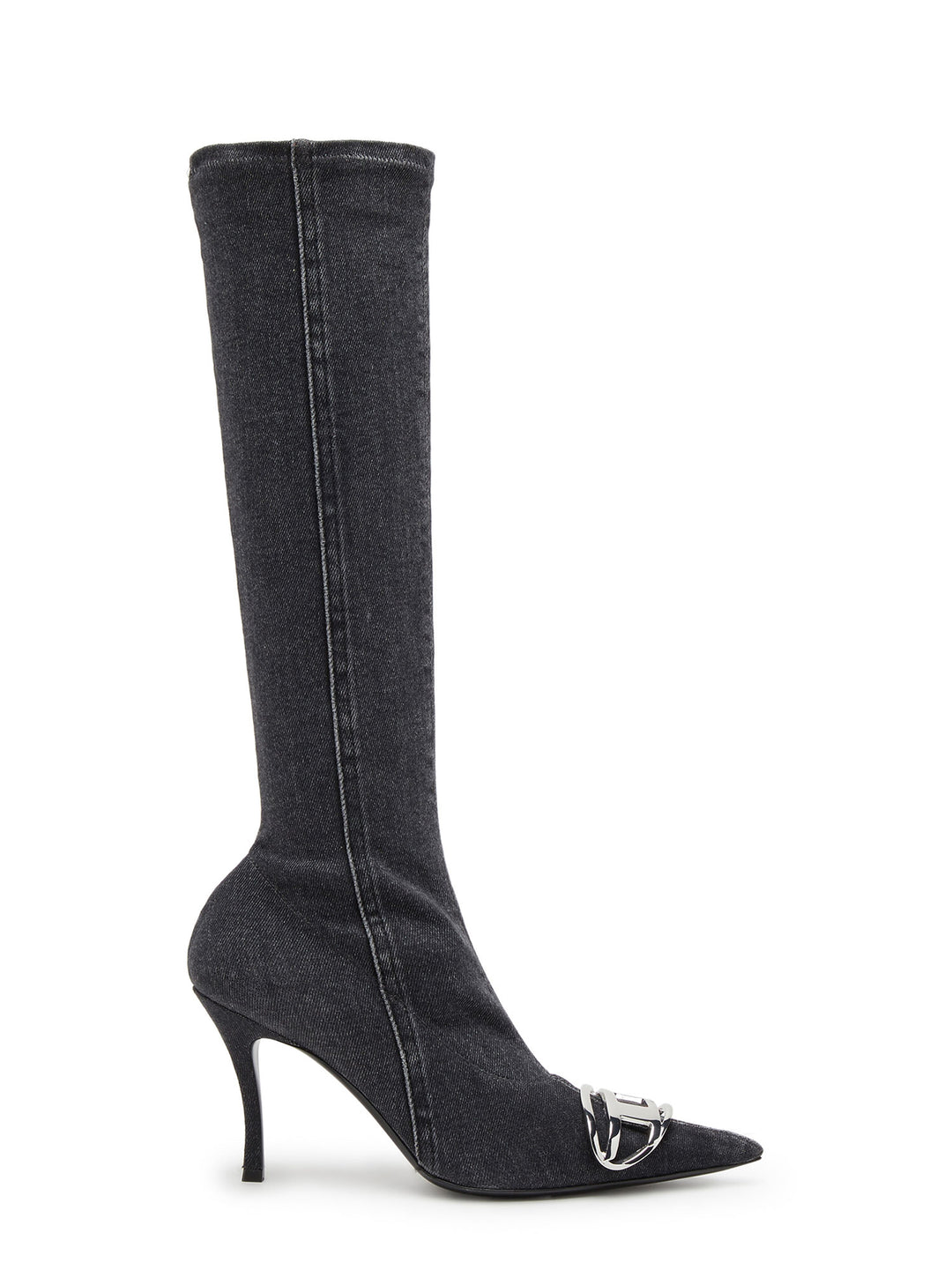 Stivali Knee-High in denim stretch