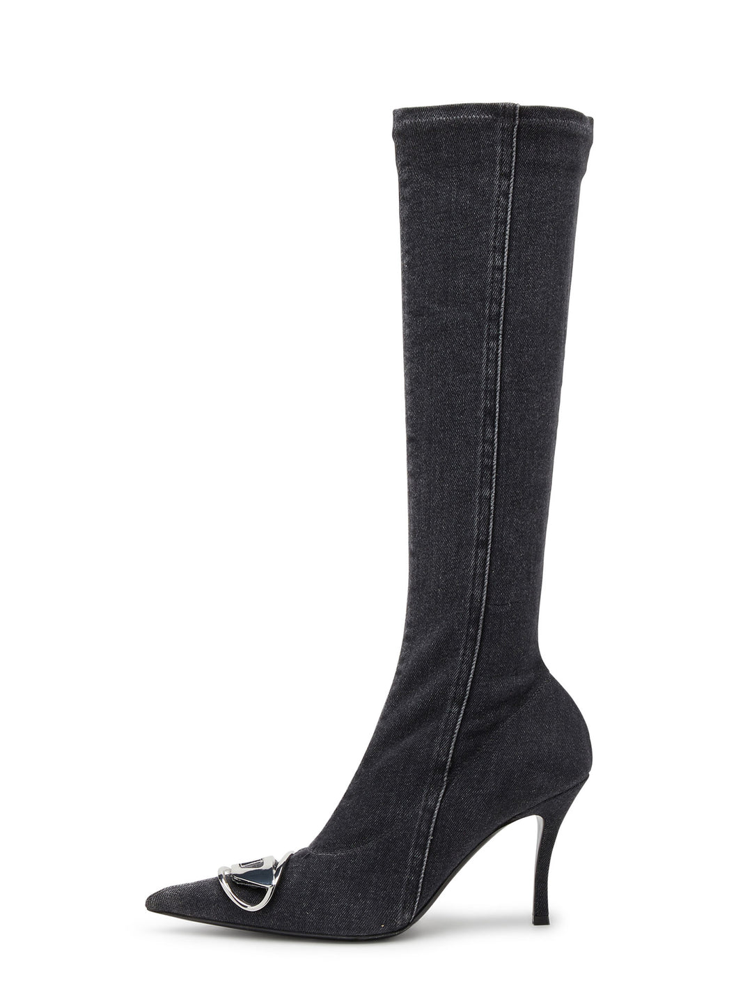 Stivali Knee-High in denim stretch