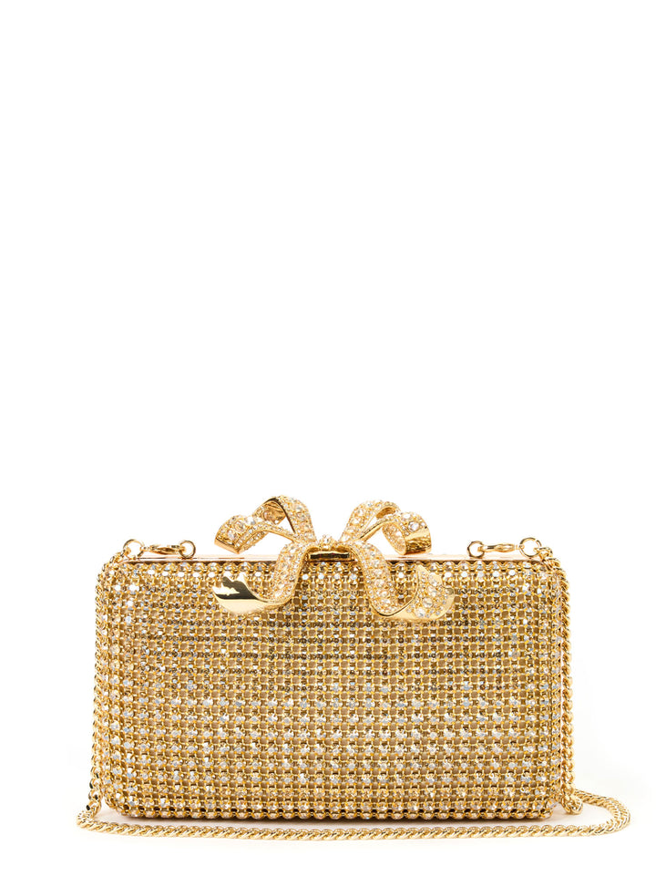 Clutch con strass all-over