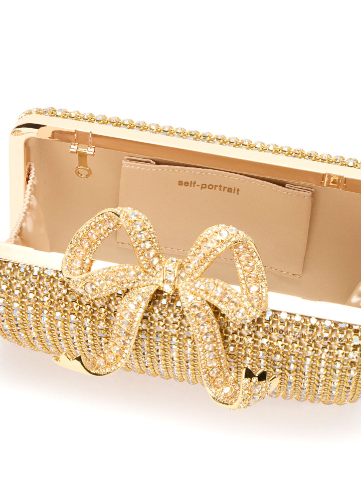 Clutch con strass all-over