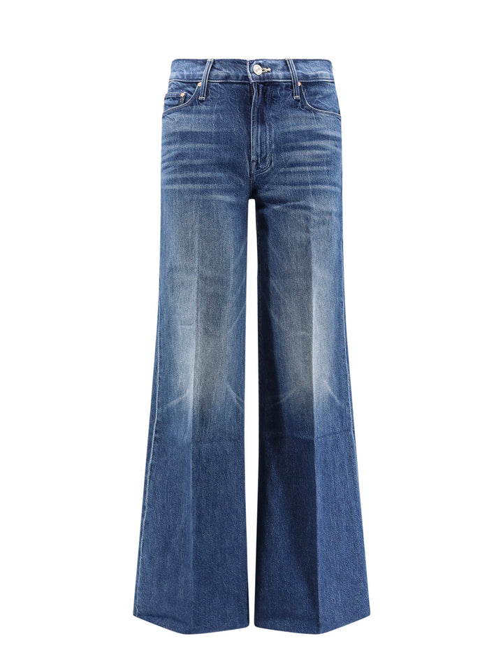 Jeans in misto cotone con monogramma ricamato