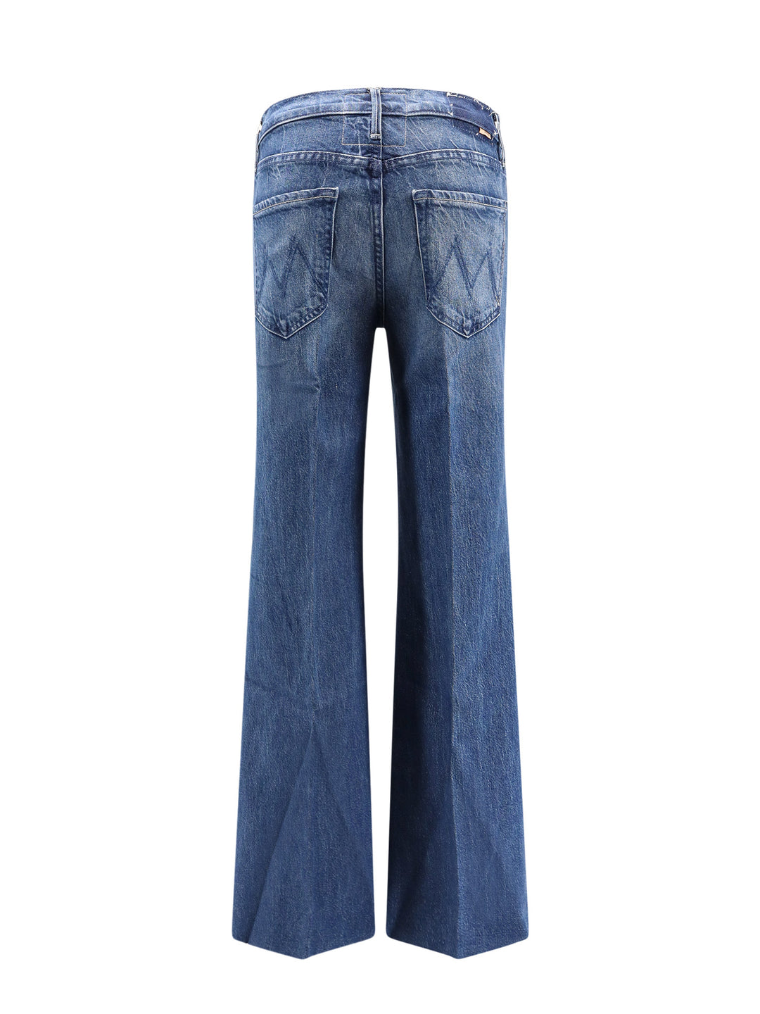 Jeans in misto cotone con monogramma ricamato