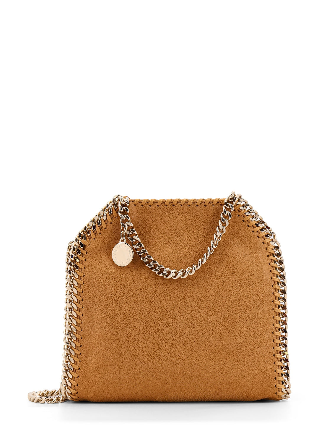 Borsa a tracolla Falabella Mini Tote in tessuto Shaggy Deer Eco Shiny