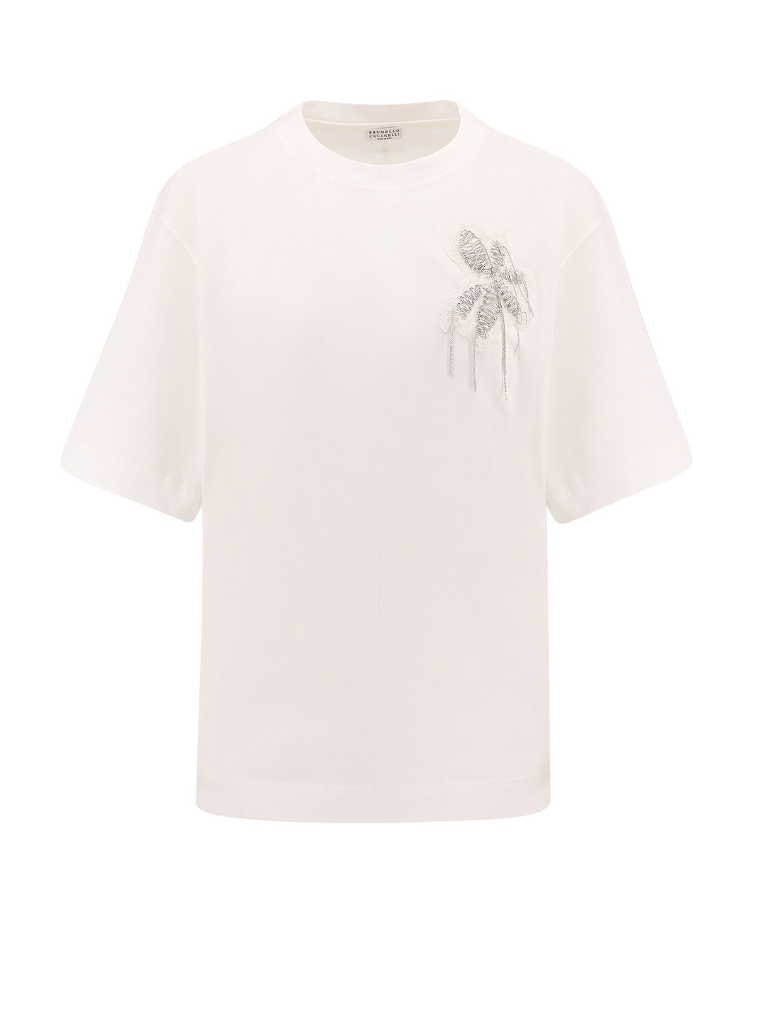 T-shirt in cotone con dettaglio Precious Flower Crest