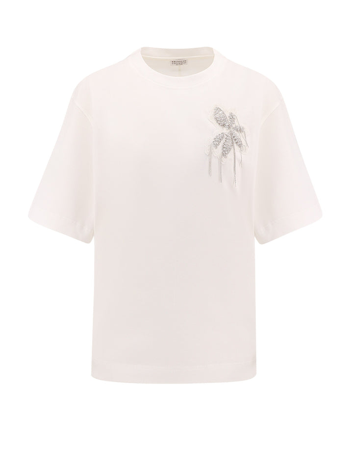 T-shirt in cotone con dettaglio Precious Flower Crest