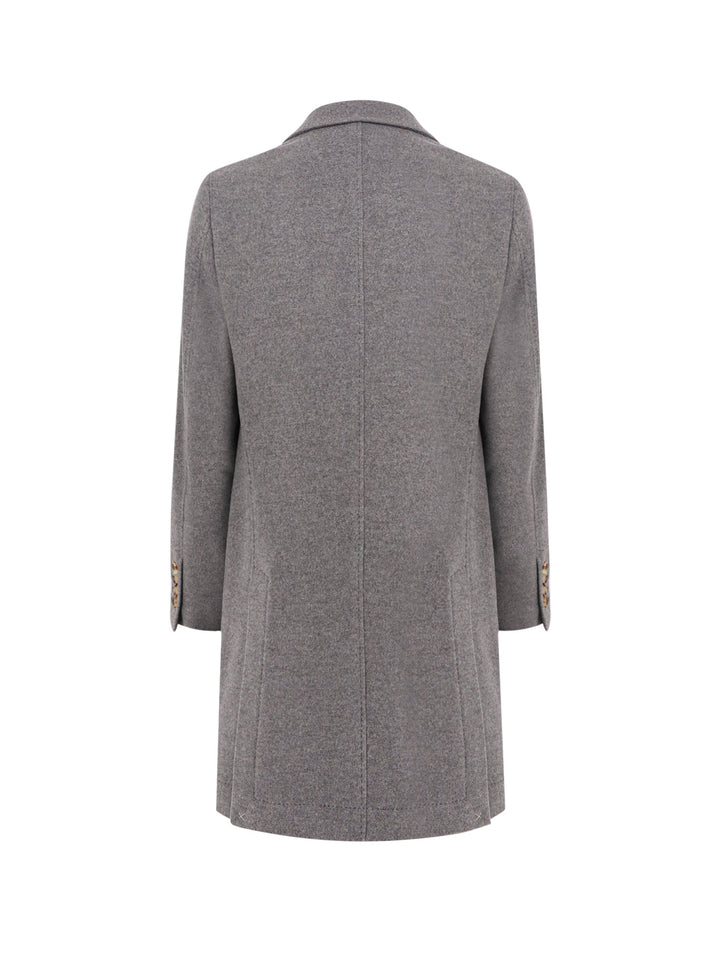 Cappotto in cashmere con revers classico