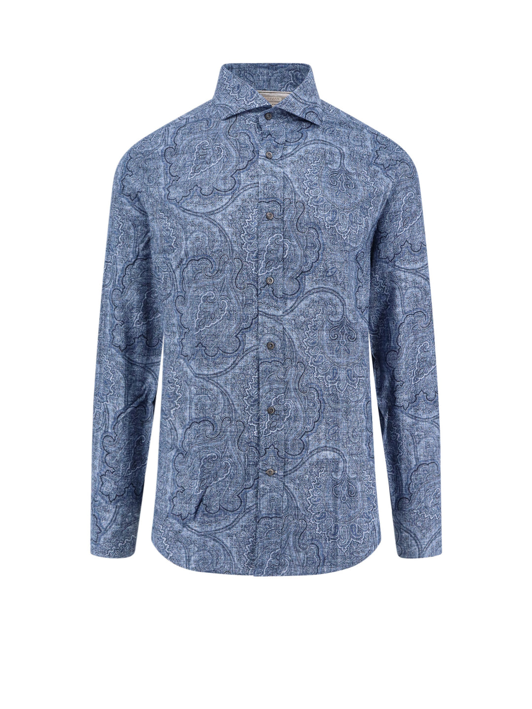 Camicia in cotone con motivo Paisley