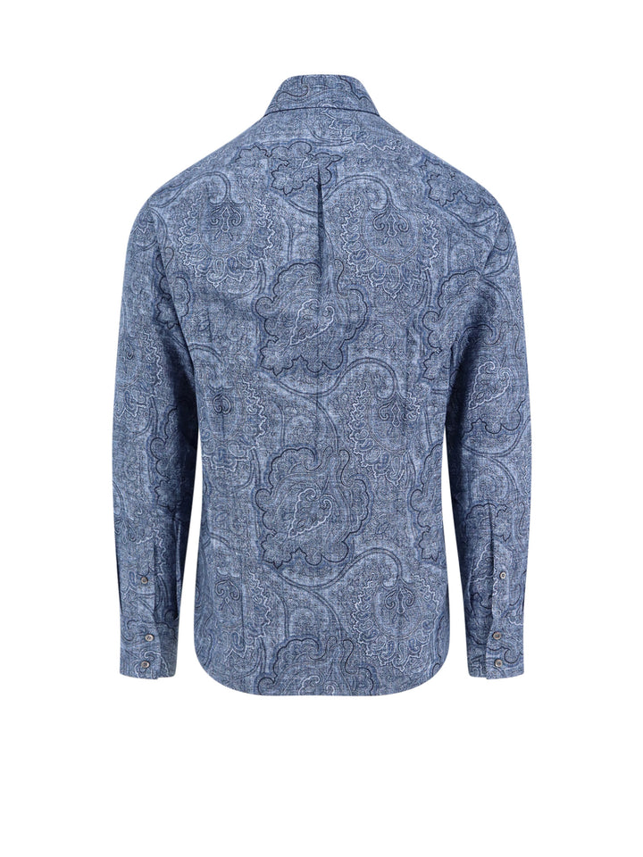 Camicia in cotone con motivo Paisley