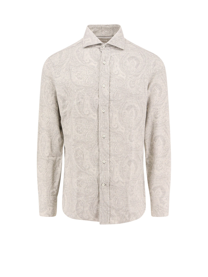 Camicia in flanella con motivo Paisley