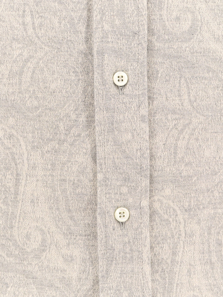 Camicia in flanella con motivo Paisley