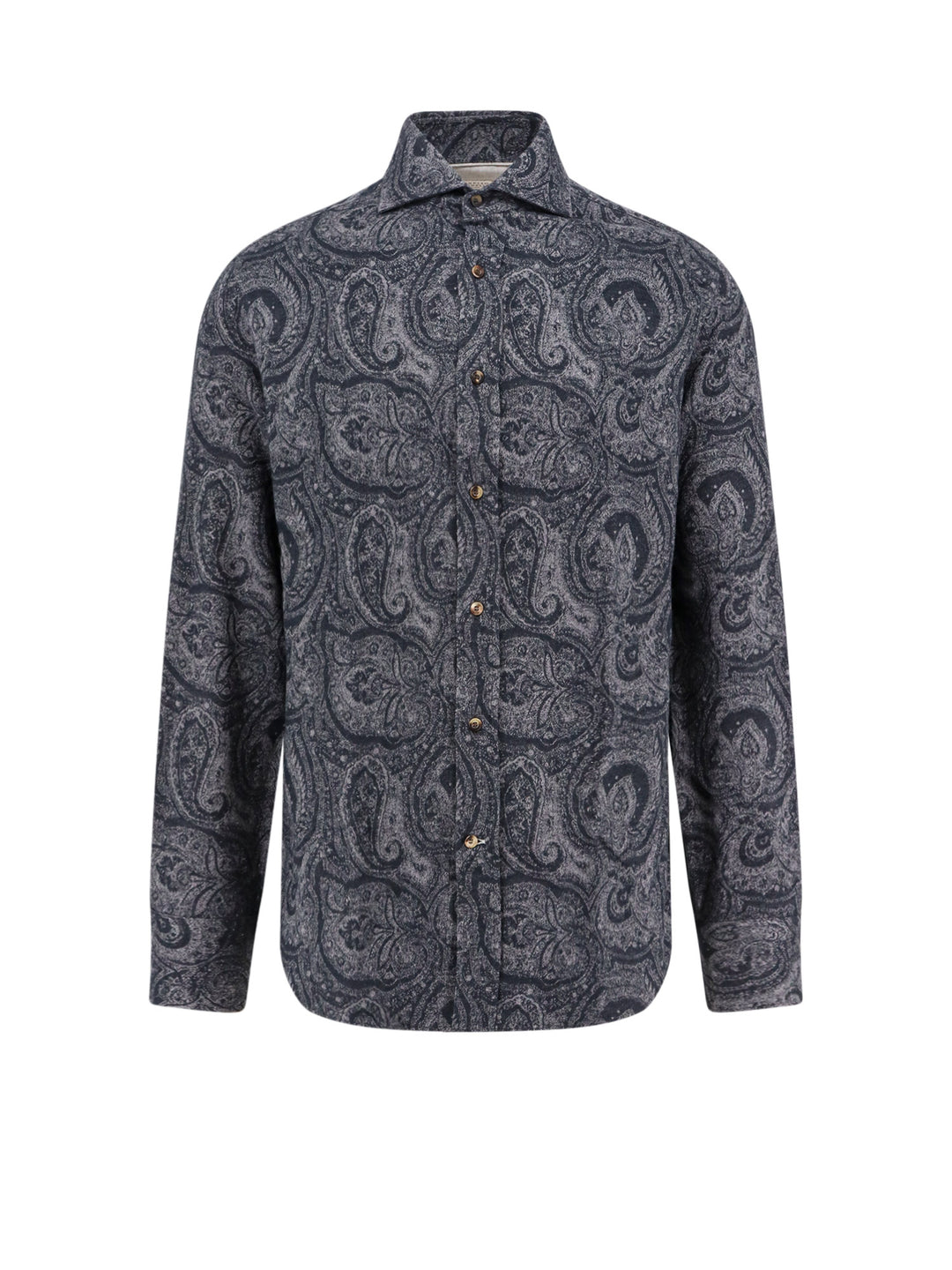 Camicia in flanella con motivo Paisley