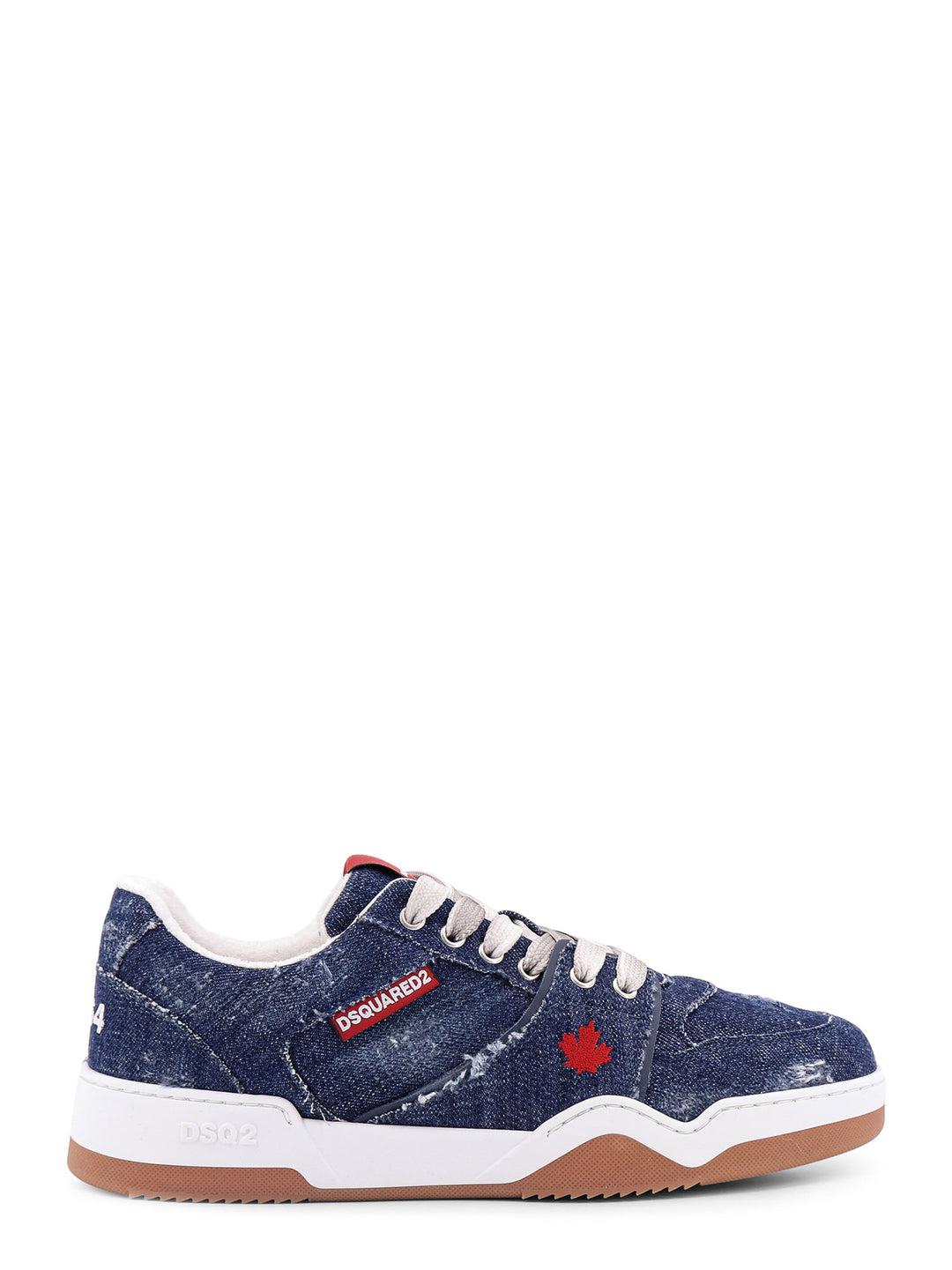 Sneakers Spiker in denim con iconico ricamo