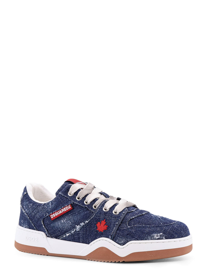 Sneakers Spiker in denim con iconico ricamo