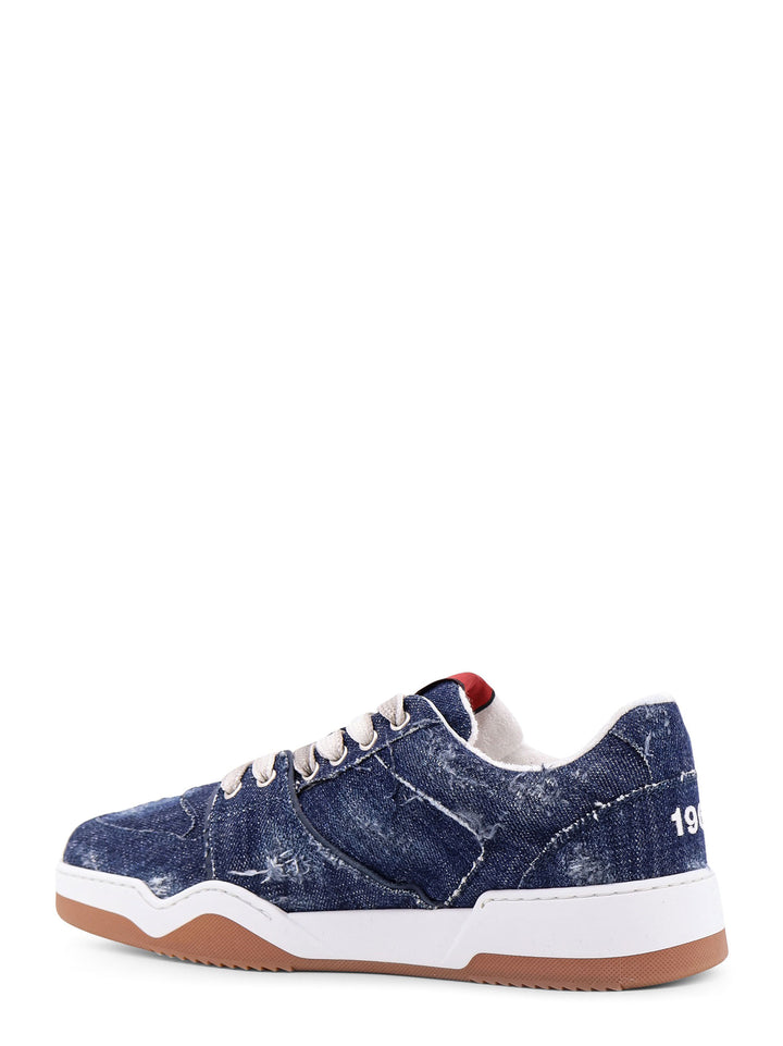 Sneakers Spiker in denim con iconico ricamo