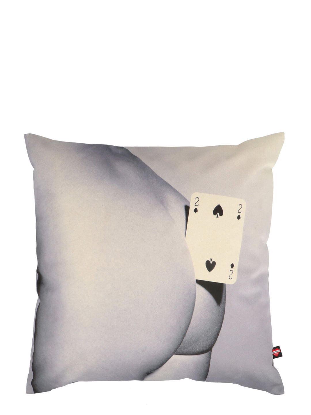 Two Of Spade Cushions Bianco/Nero