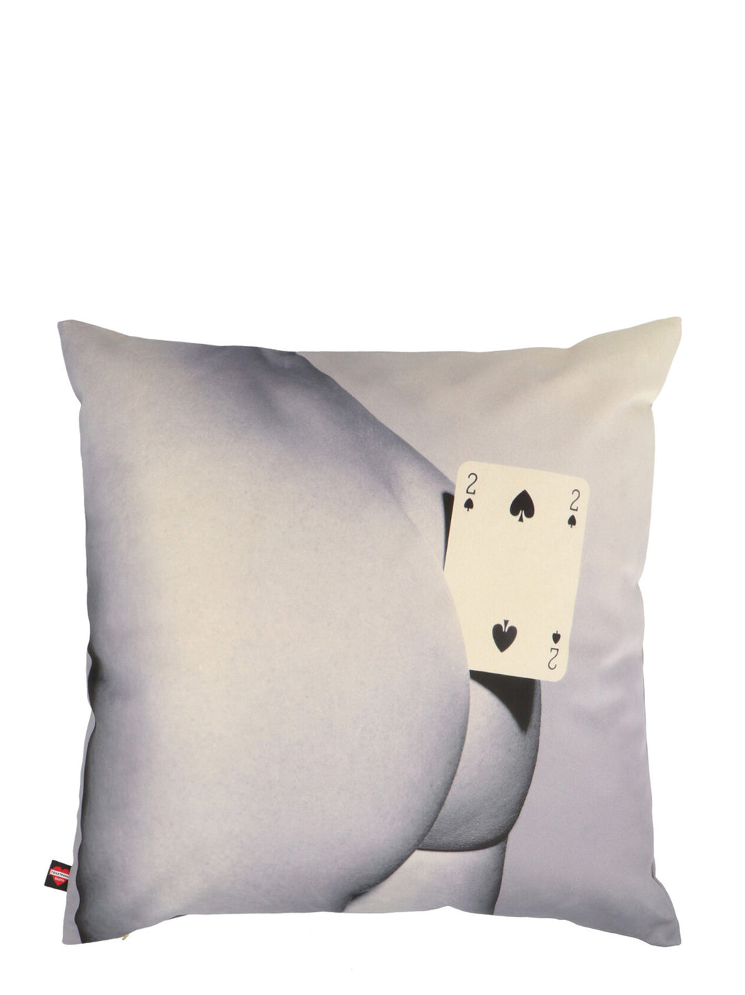 Two Of Spade Cushions Bianco/Nero