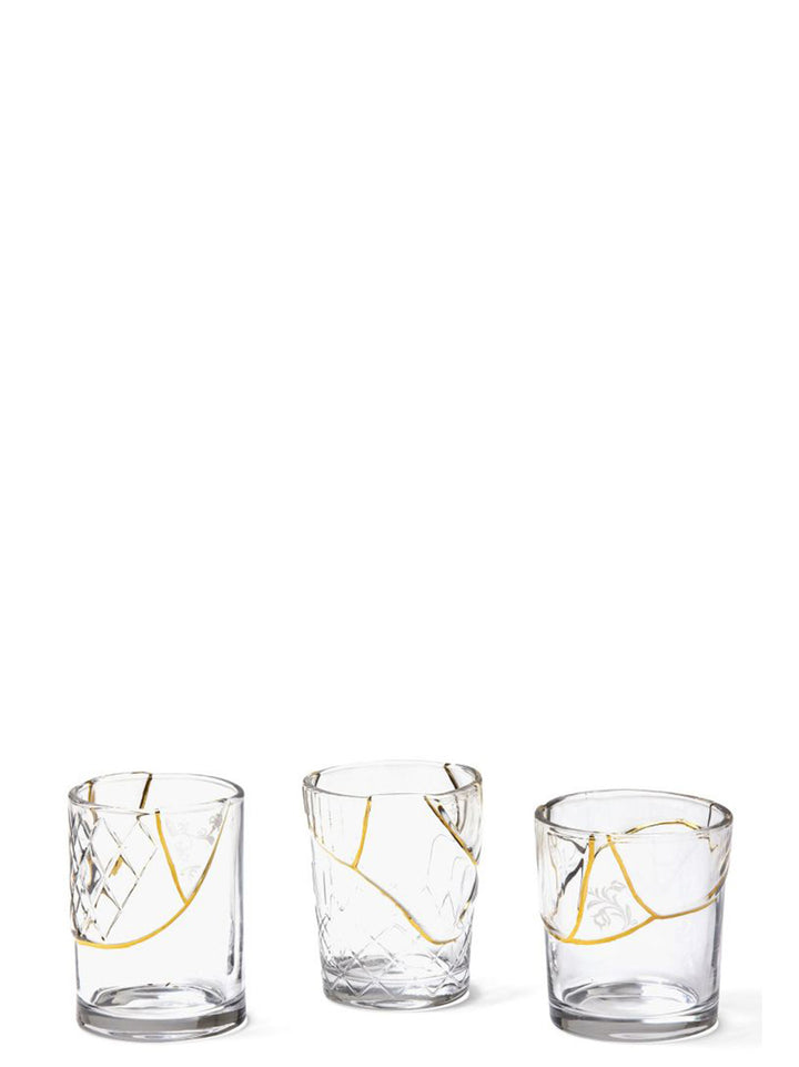 Kintsugi Glasses And Bottles Multicolor