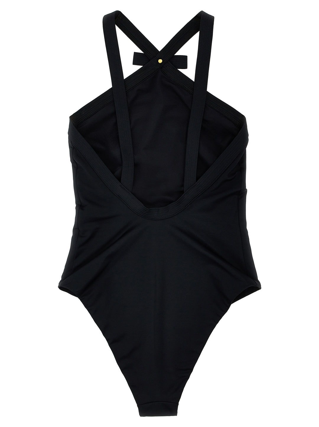 Bow One-Piece Swimsuit Beachwear Nero