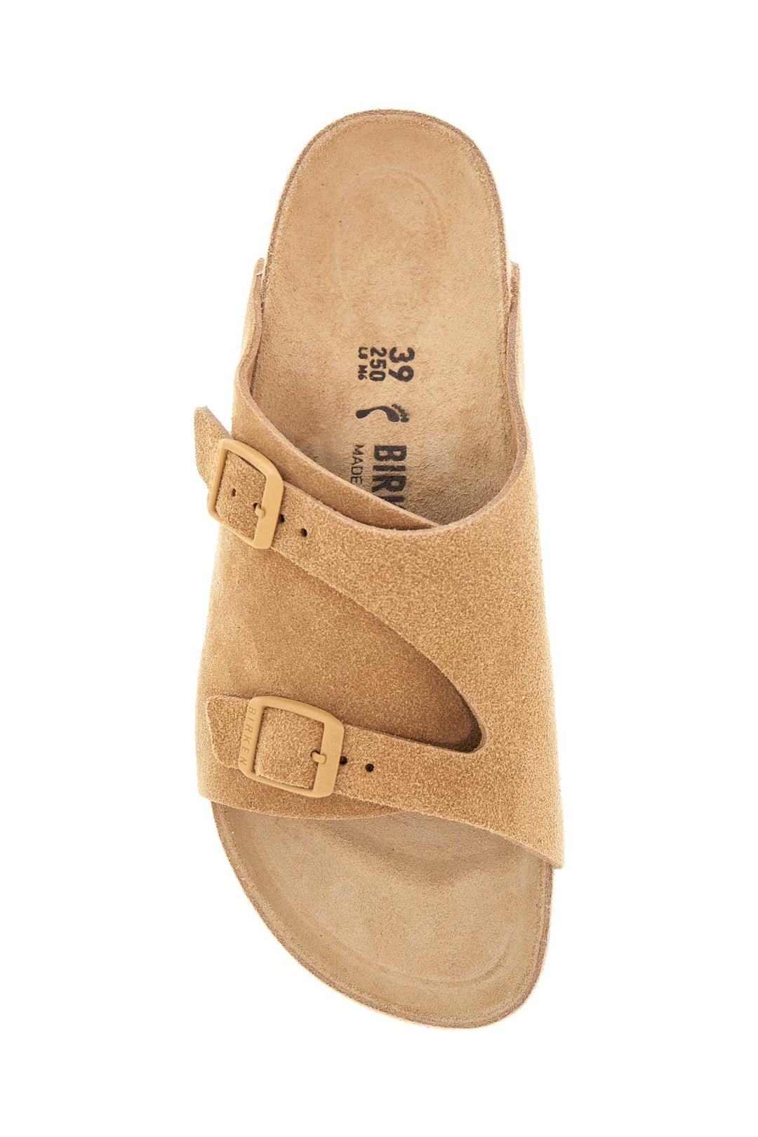 Sandali Zurich In Pelle Scamosciata Beige Con Fibbie Regolabili