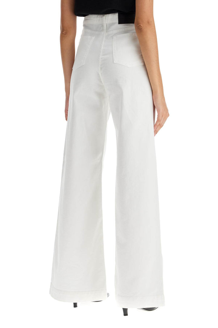 Pantaloni Wide Leg In Twill