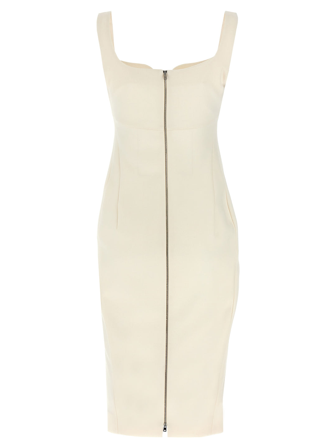 Heart Neckline Dress Abiti Bianco