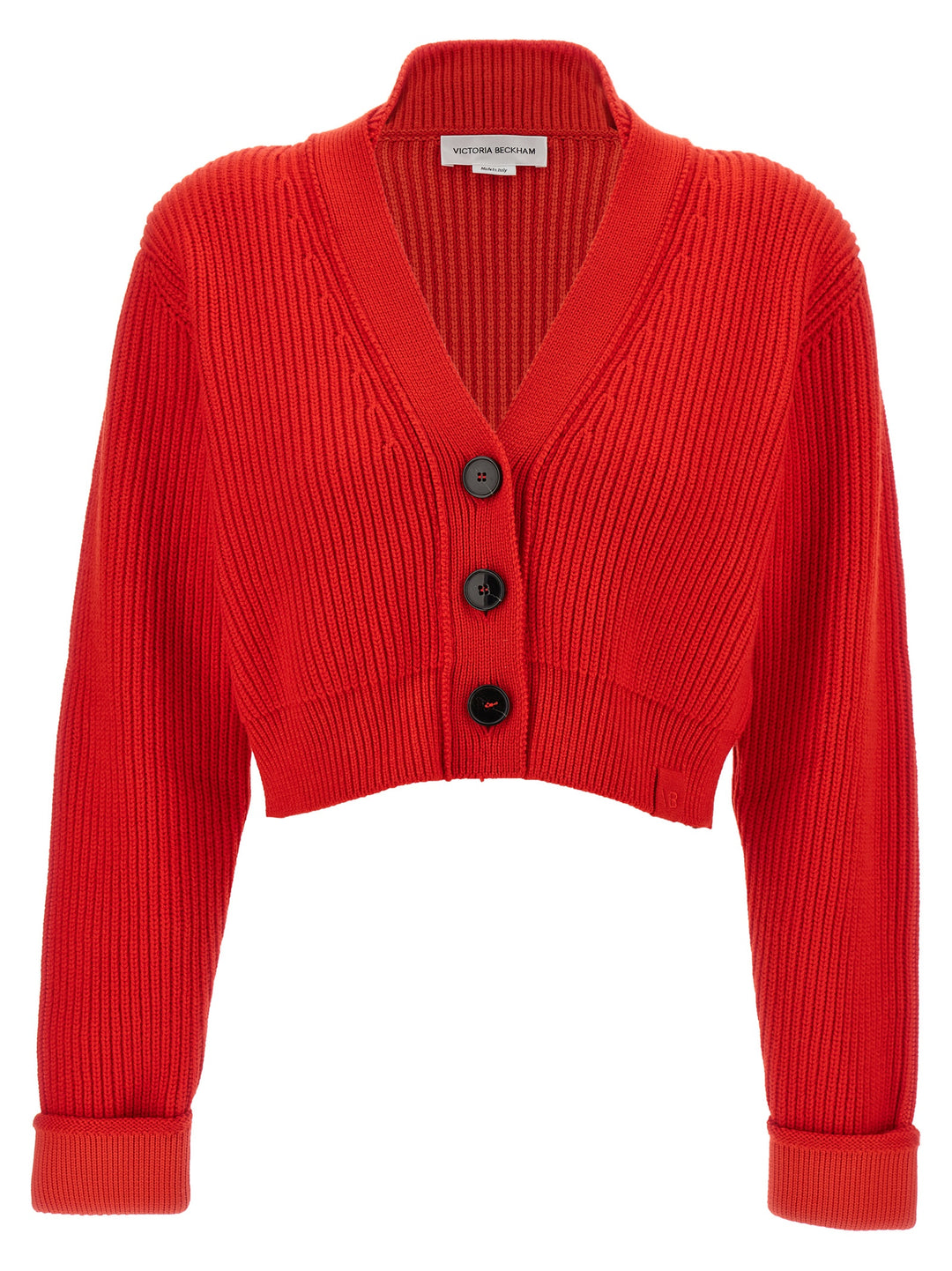 Cropped Cardigan Maglioni Rosso