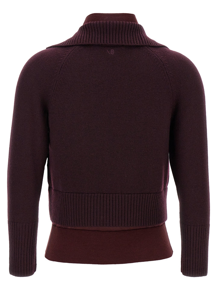 Double Layer Sweater Maglioni Viola