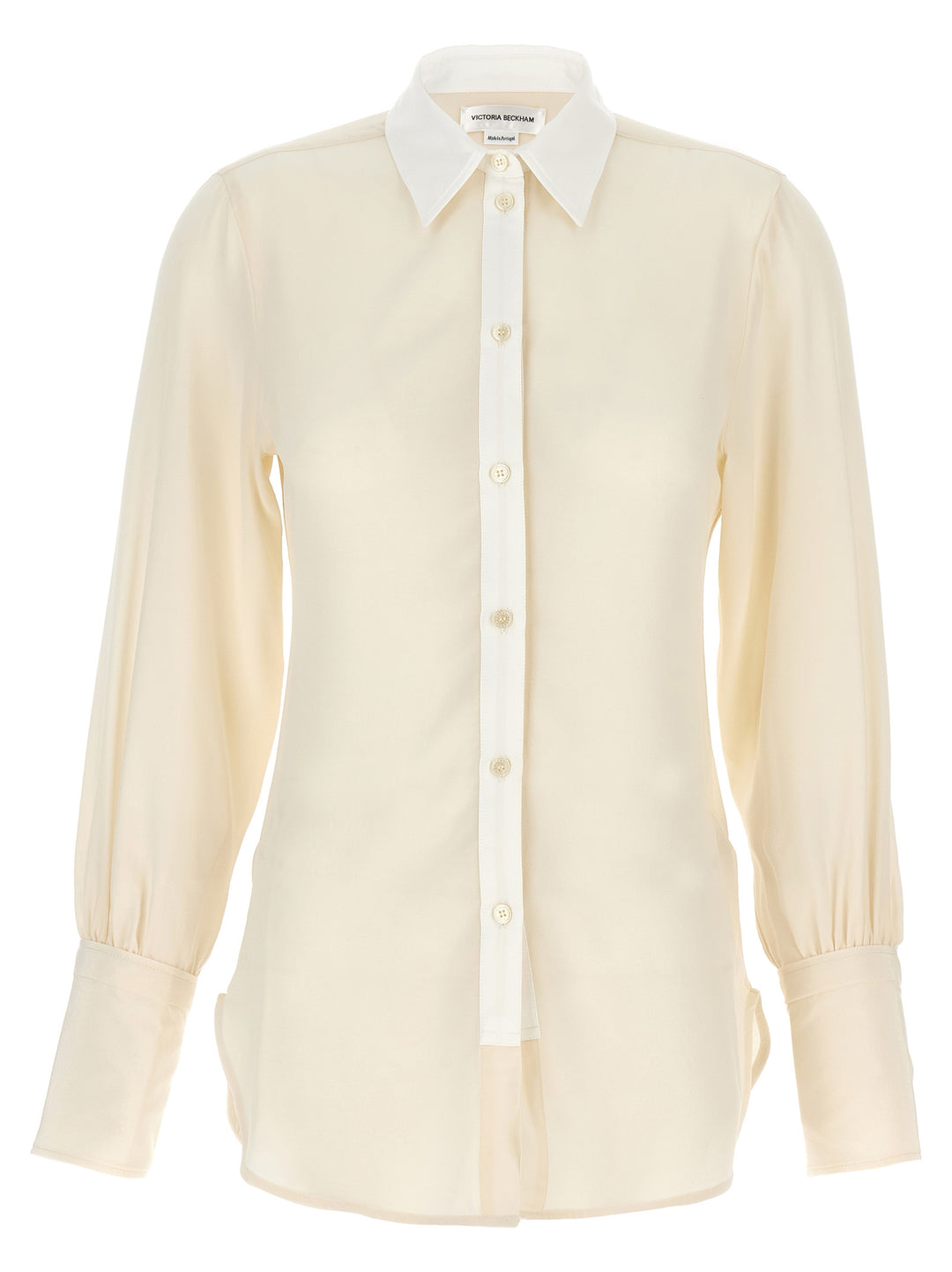 Shirt With Contrast Details Camicie Bianco