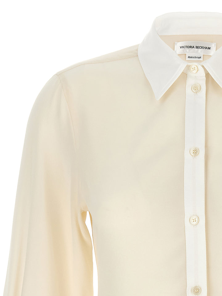 Shirt With Contrast Details Camicie Bianco