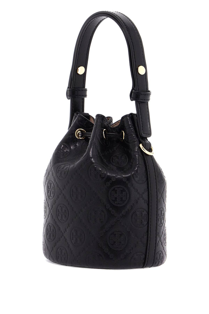 Borsa Mini A Secchiello In Pelle T Monogram