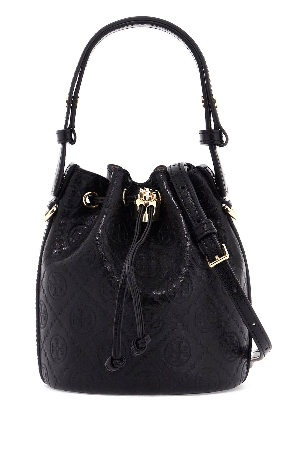 Borsa Mini A Secchiello In Pelle T Monogram