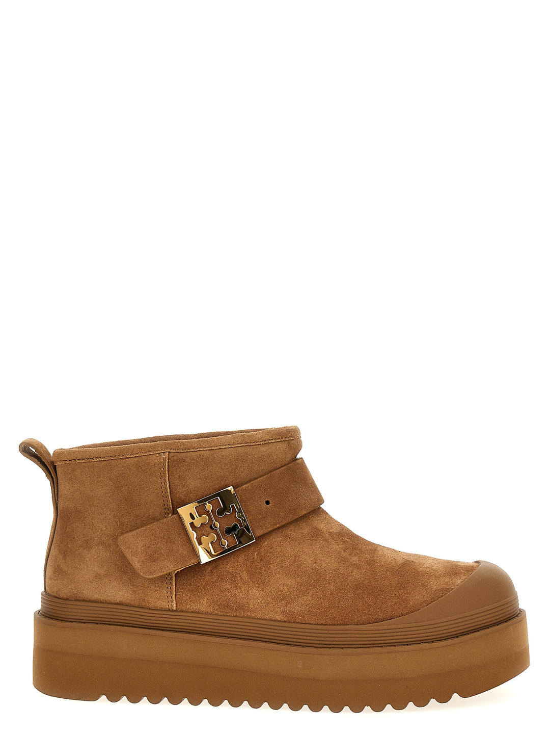 Mellow Shearling Platform Stivali E Stivaletti Marrone