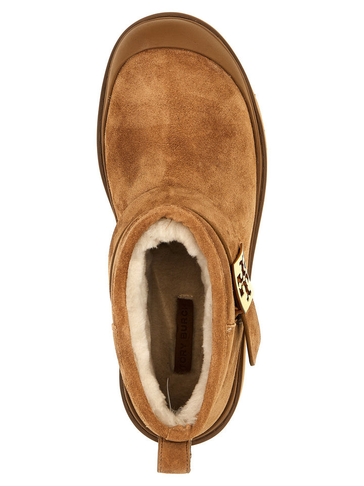 Mellow Shearling Platform Stivali E Stivaletti Marrone