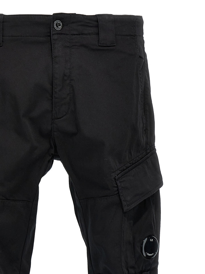 Logo Badge Cargo Pantaloni Nero