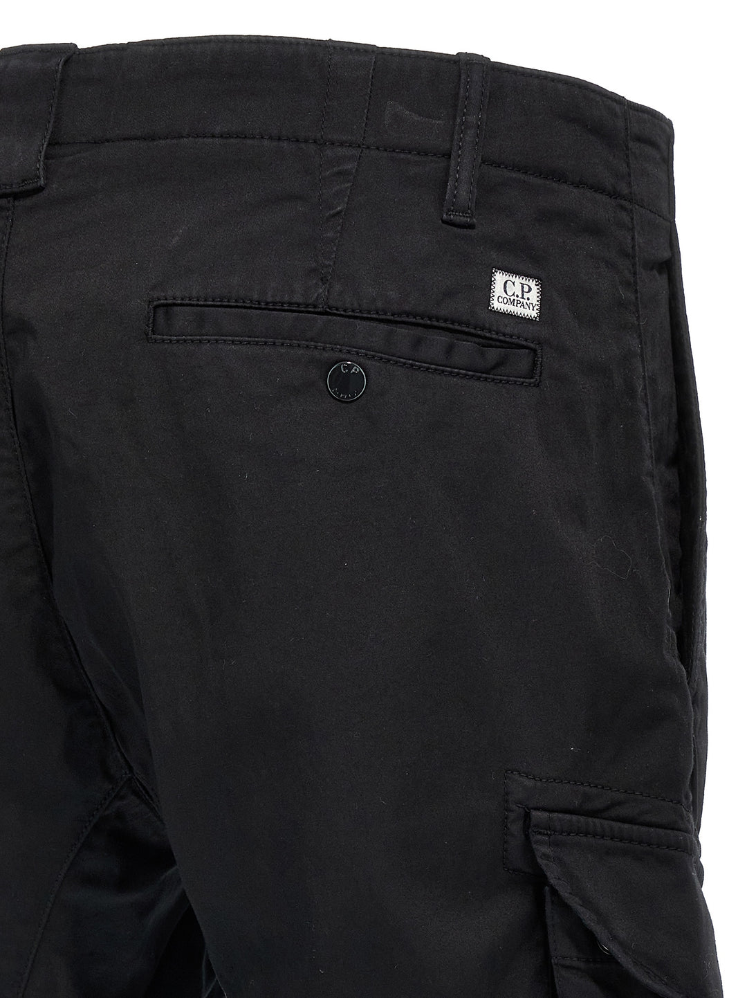 Logo Badge Cargo Pantaloni Nero