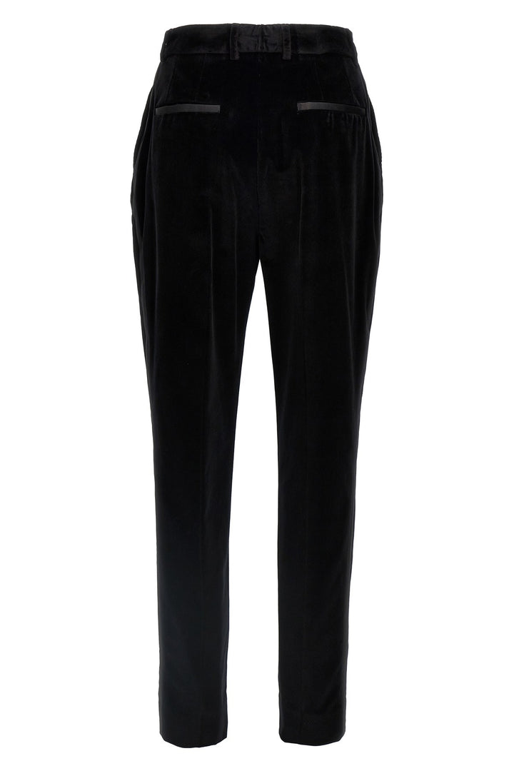 Velvet Tuxedo Pantaloni Nero