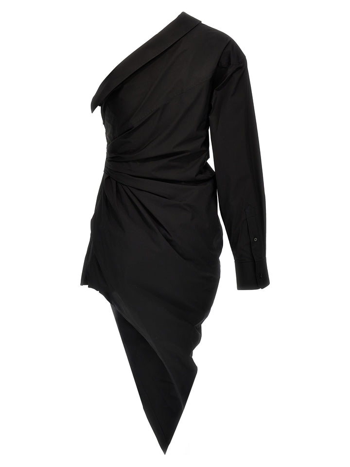 Asymmetrical Shirt Dress Camicie Nero