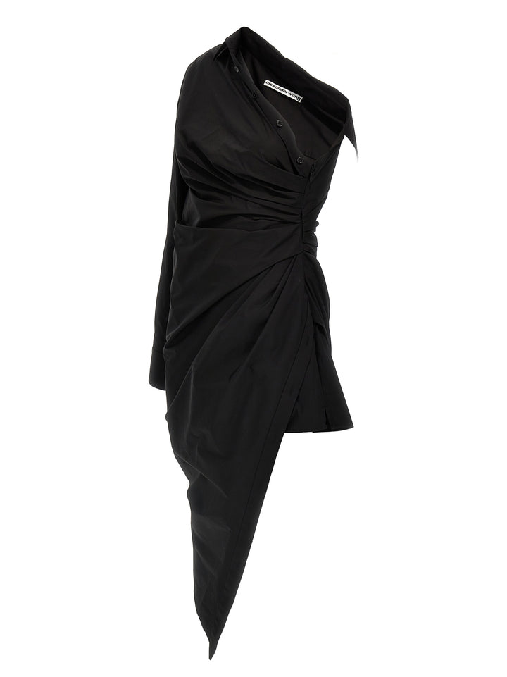 Asymmetrical Shirt Dress Camicie Nero